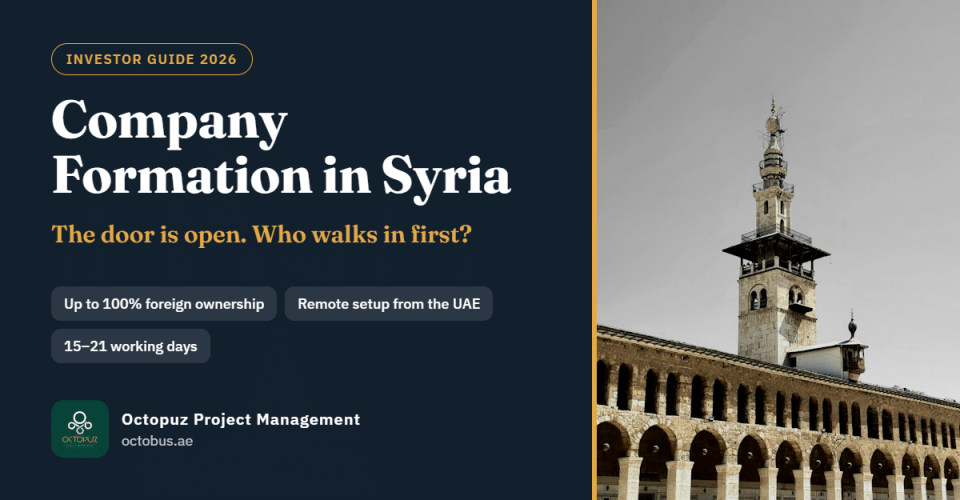 Company Formation in Syria 2026: The Door Is Open — Who Walks In First?